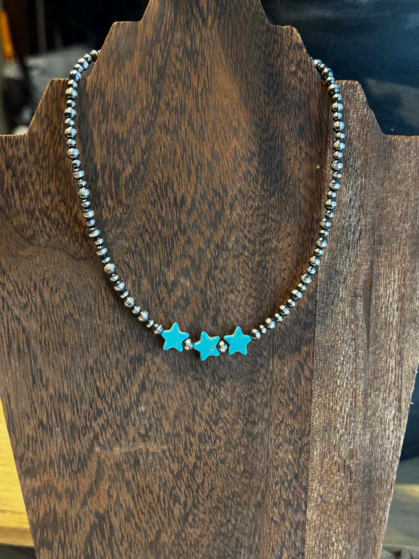 Necklace - 15" Triple Star