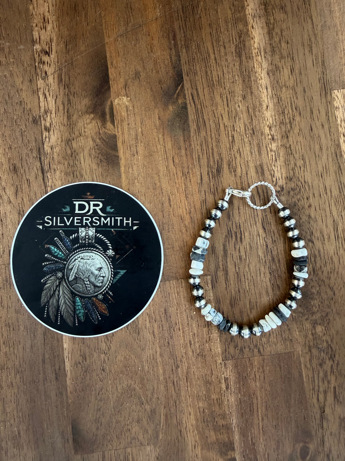 Bracelet - 6mm & White Buffalo