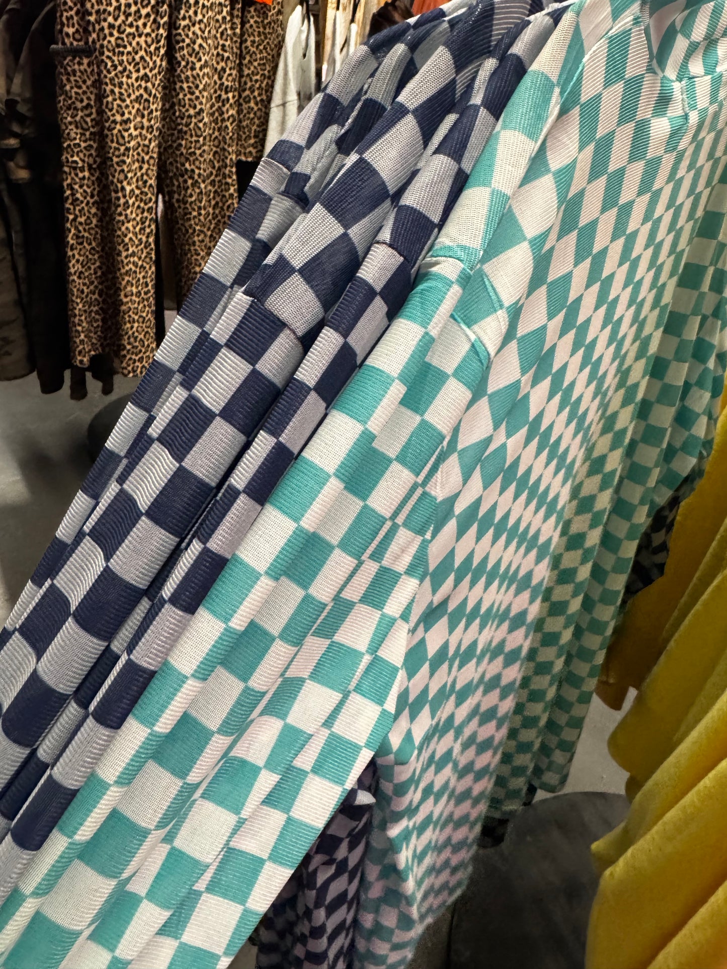 Checkered Mesh Top
