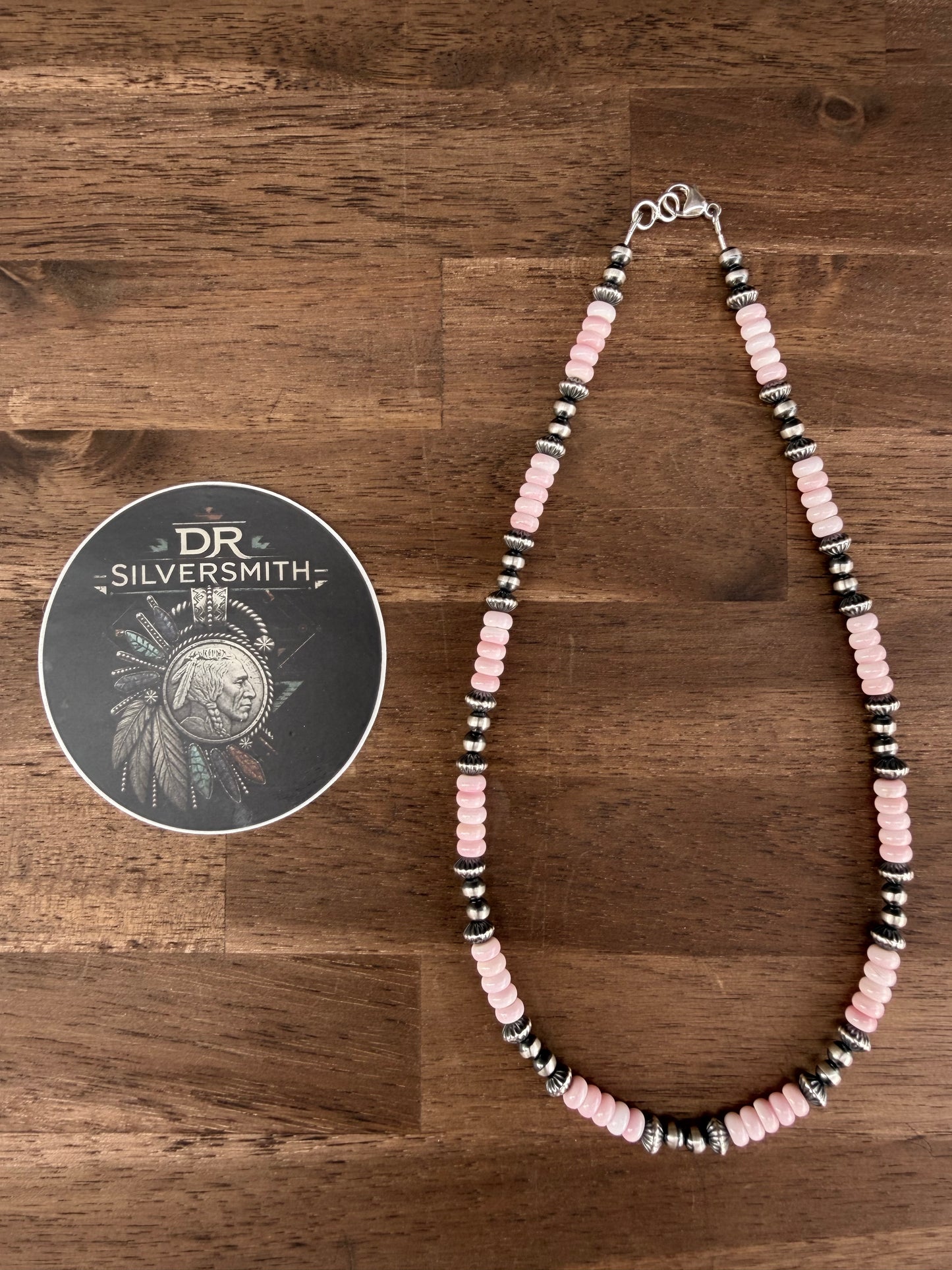 Necklace - 18” - 5mm - 7.5mm Rondell & Pink Conch