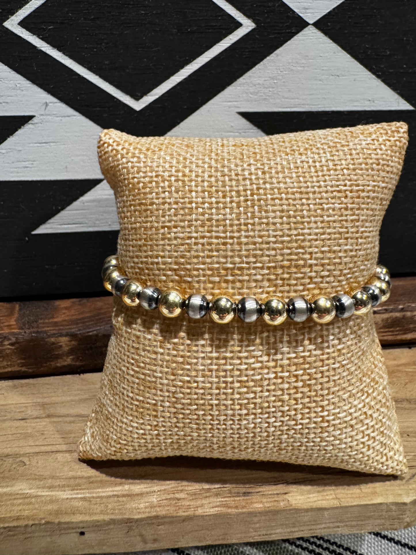 Bracelet - Stackable Mixed Metal Beads