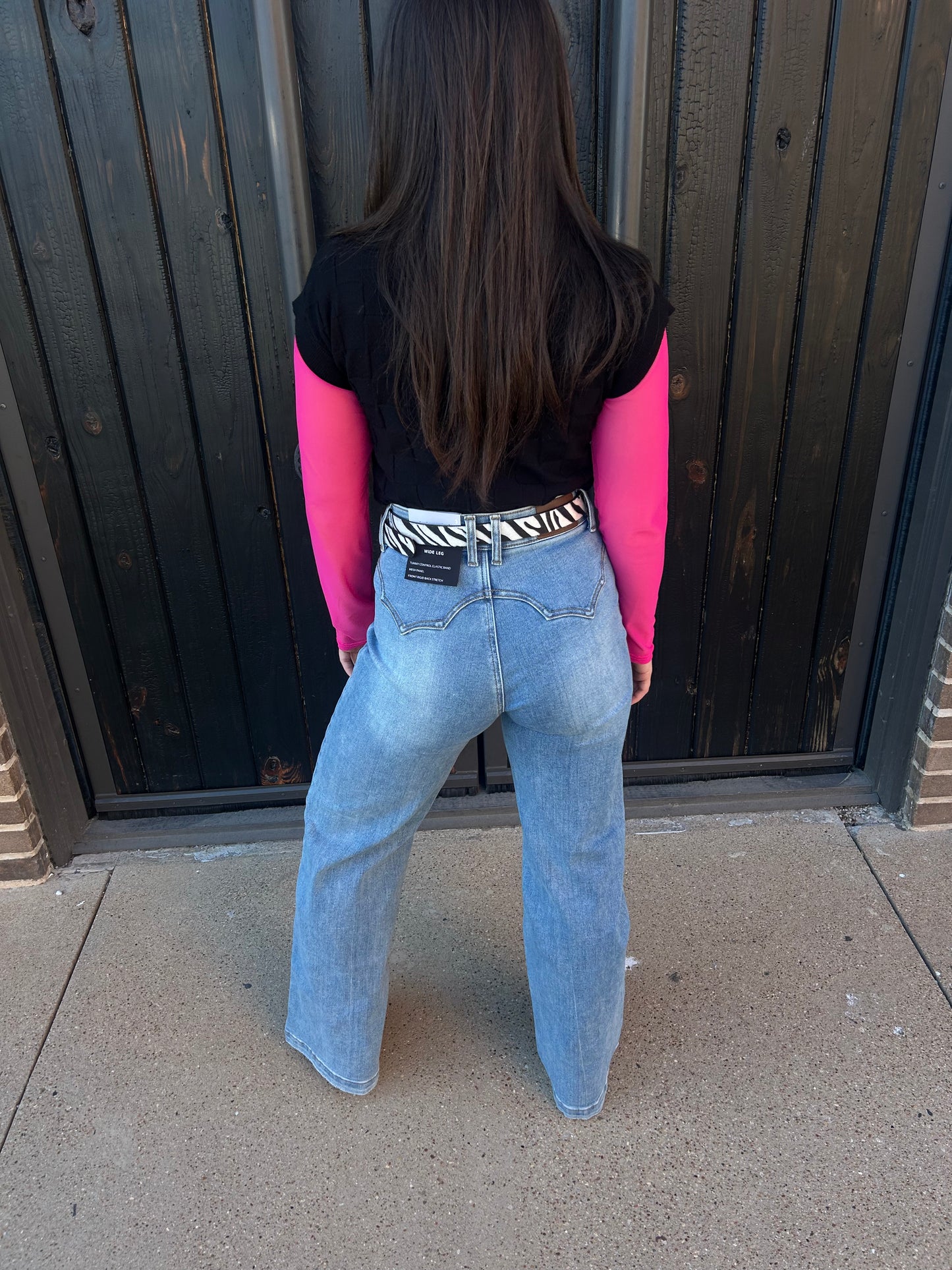 Saige High Rise Wide Leg Jean