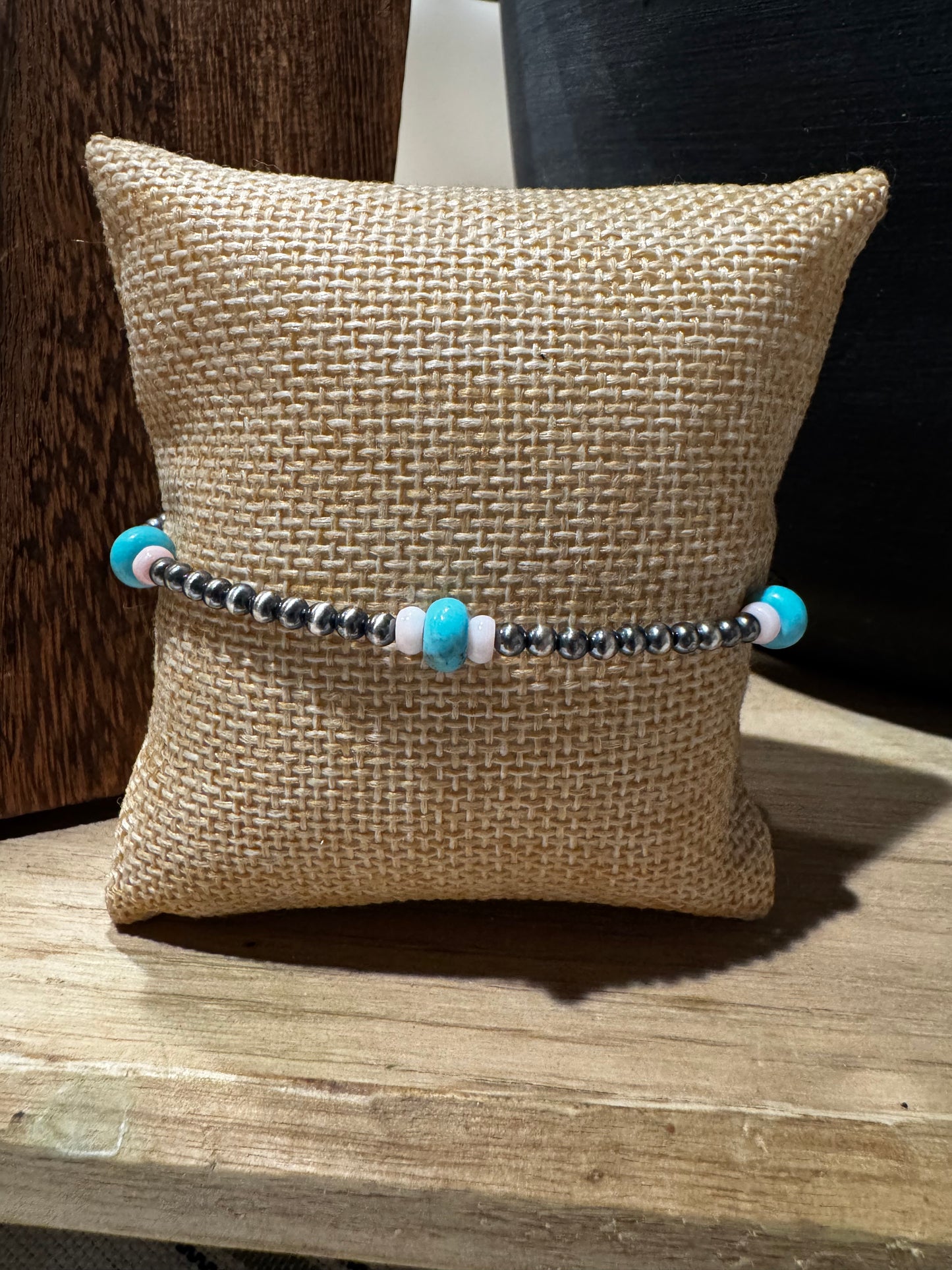 Bracelet - 3/Pink Conch/Turquoise