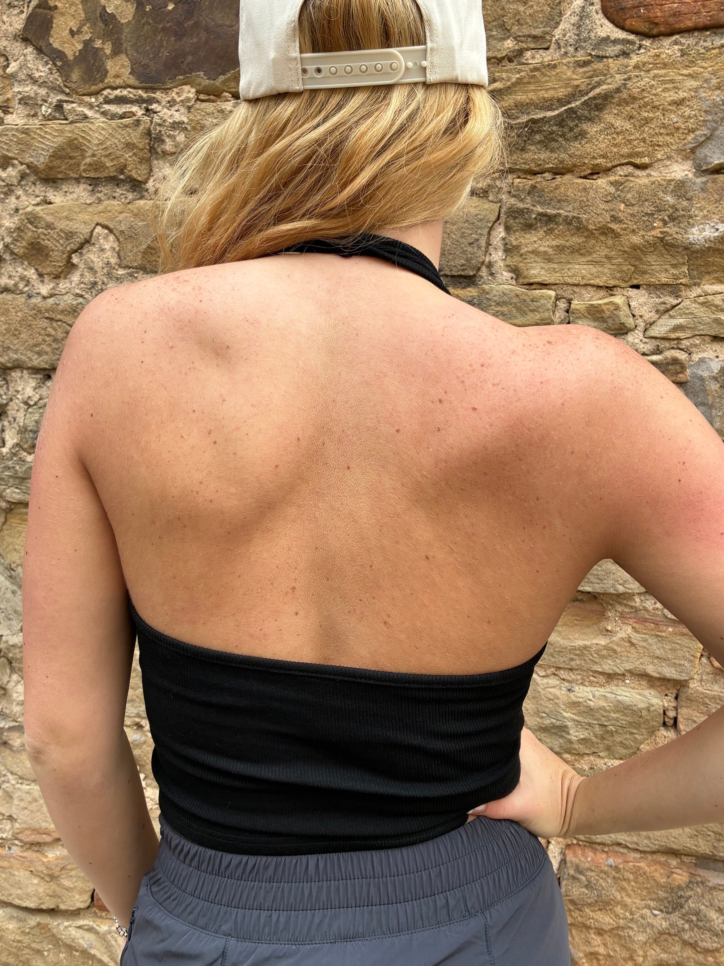 Black Halter Tank