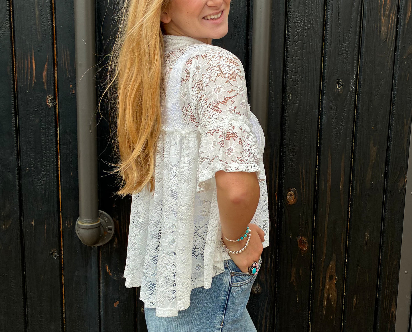 White Daisy Blouse