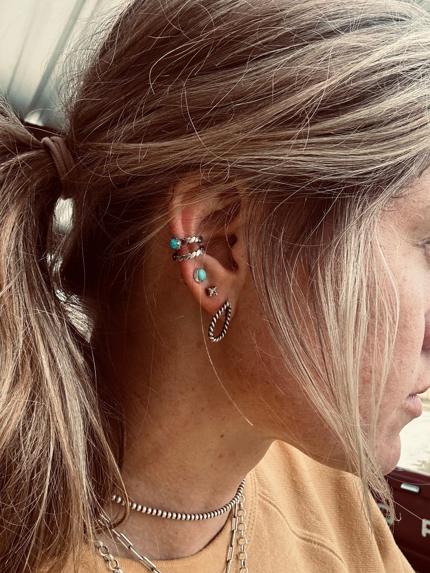 Mini Oval Post Earrings
