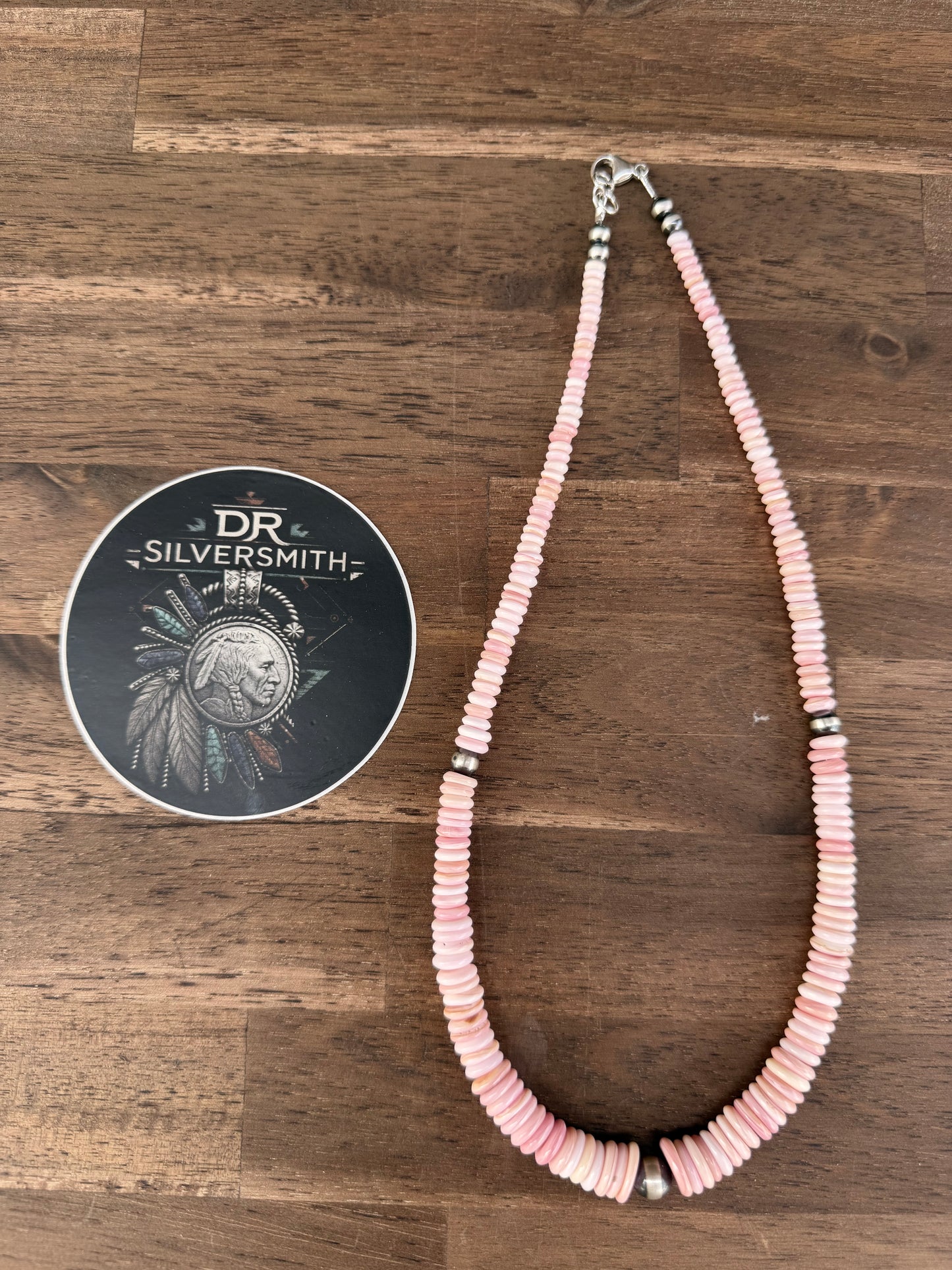 Necklace - 19” - 5/6/8mm - Pink Conch Gradual