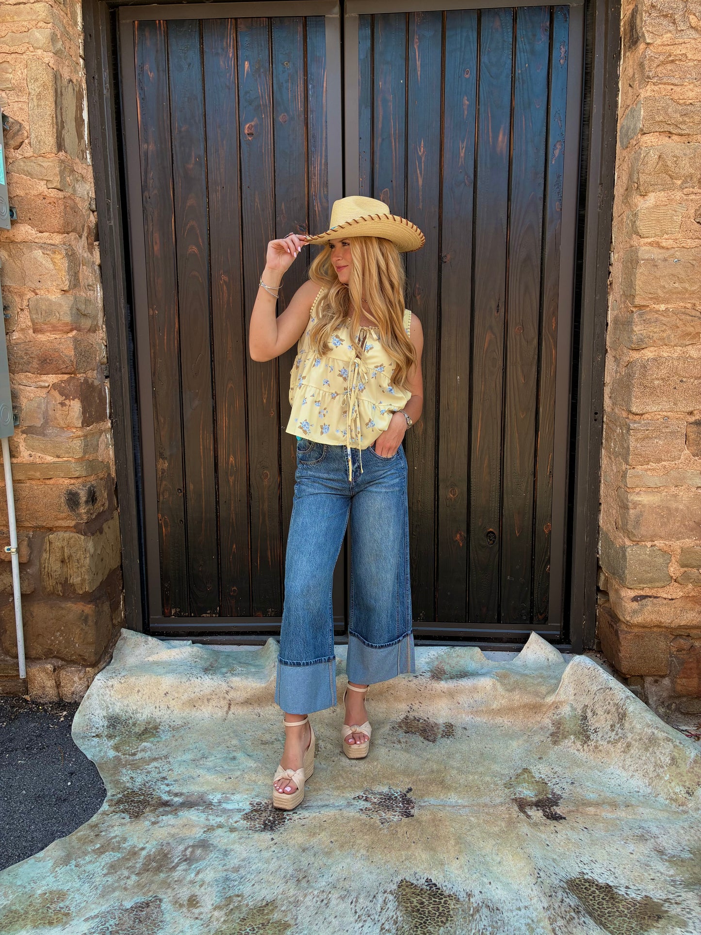 Hydrangea Bow Blouse