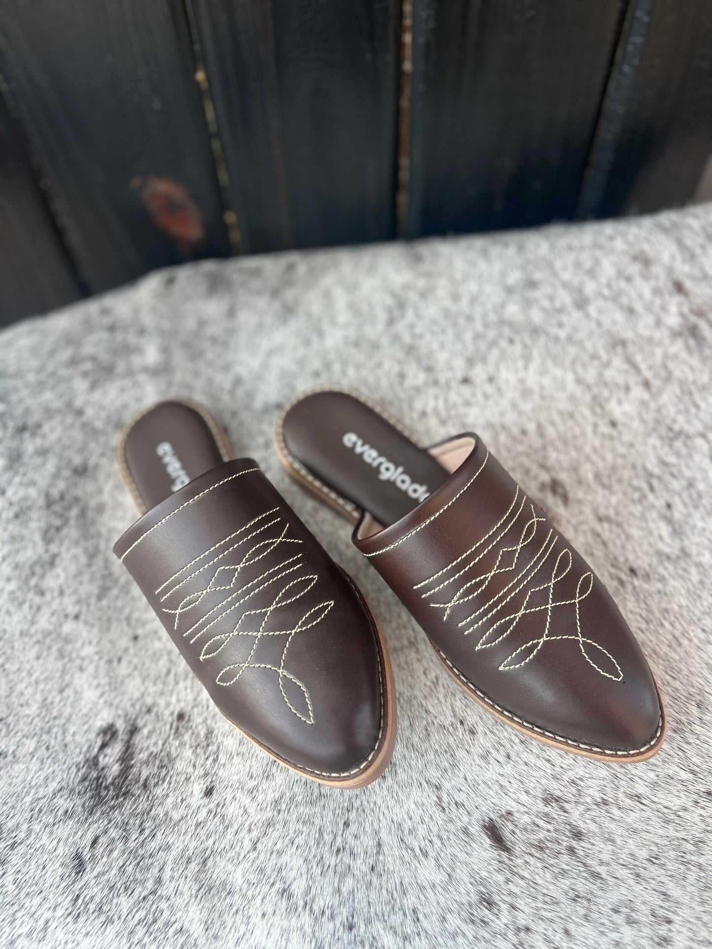 Boot Stitch Mule