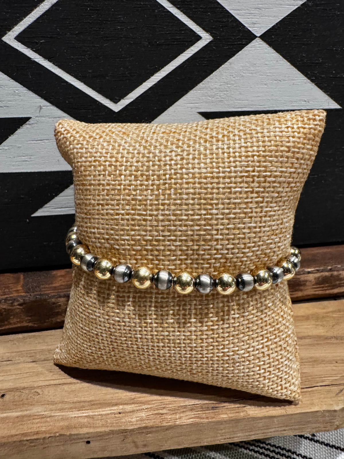Bracelet - Mixed Metal Stackable Beads