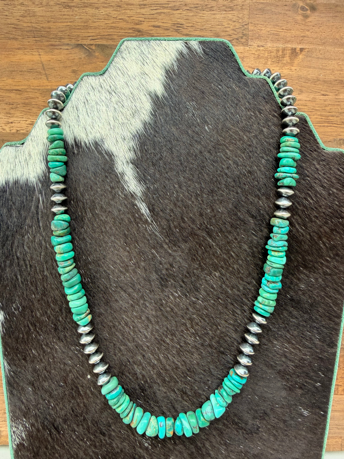 Necklace - 20” - 8mm Rondell + Turquoise