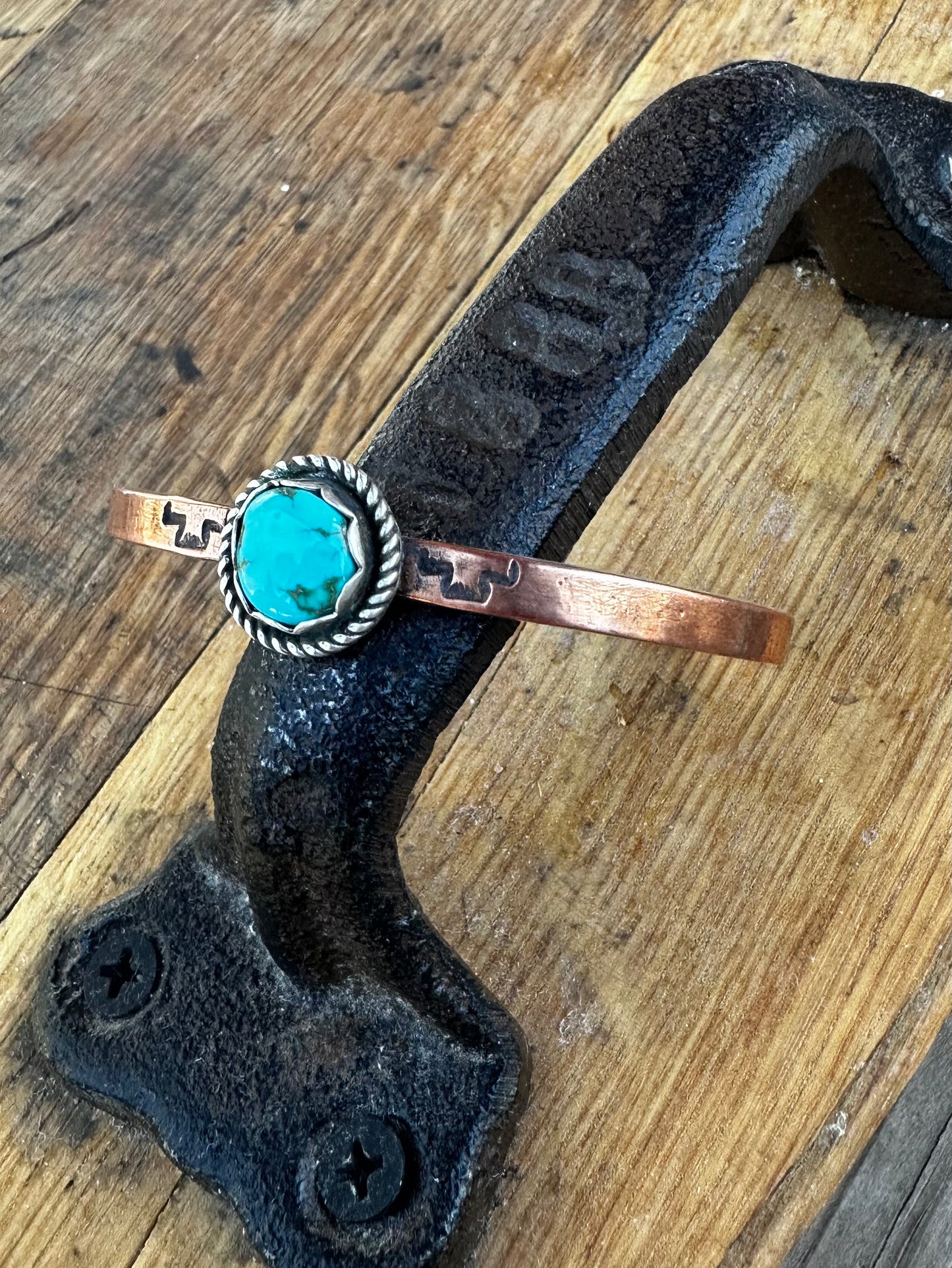 Turquoise/Copper Stacker Cuff