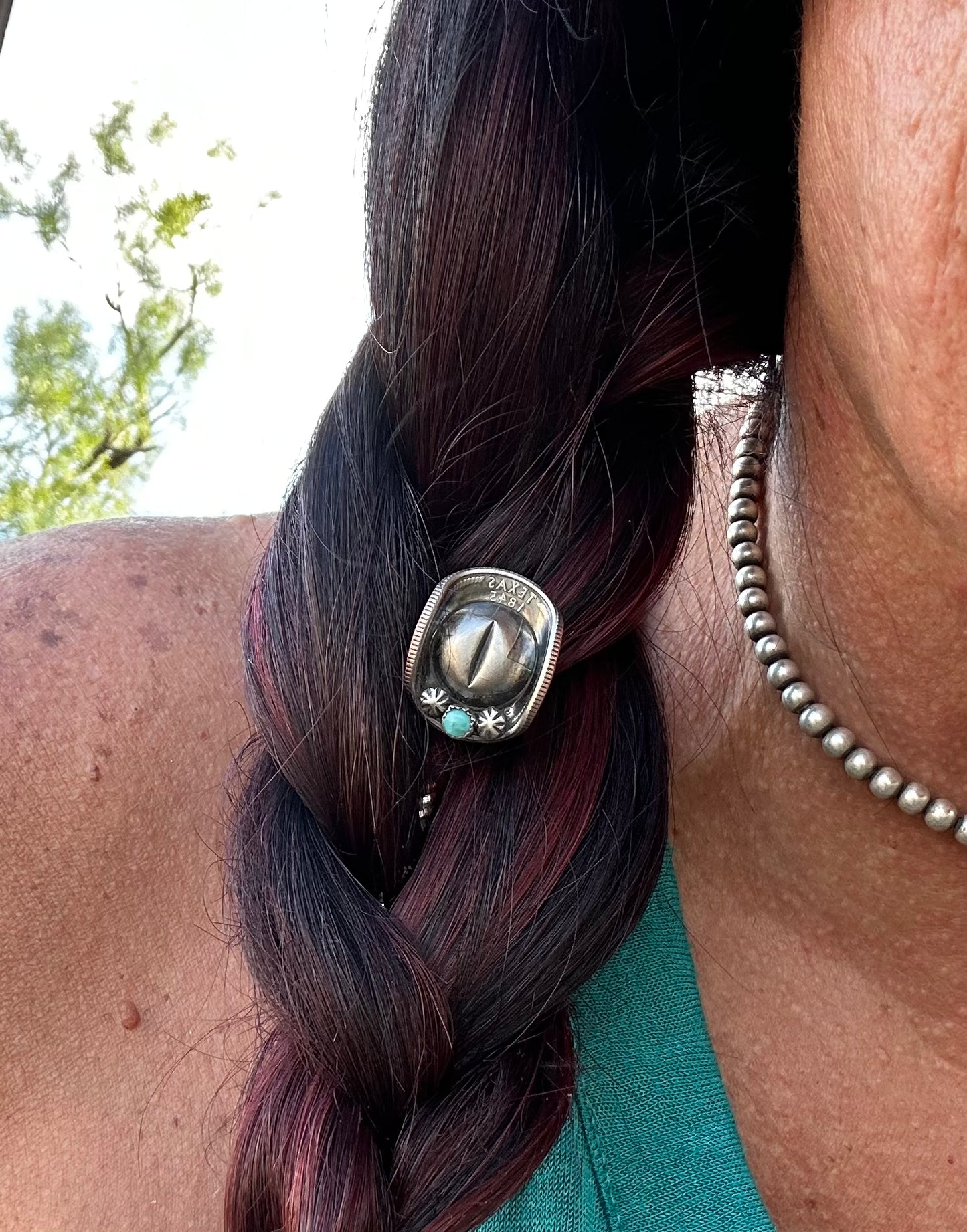 Texas Quarter Cowboy Hat Hair Pin