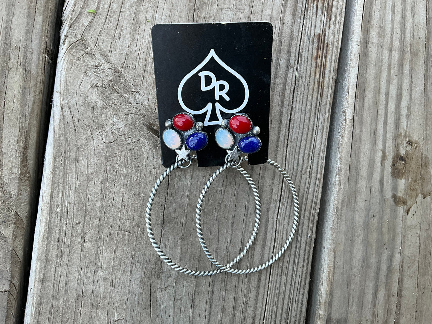 All American Hoop Earrings