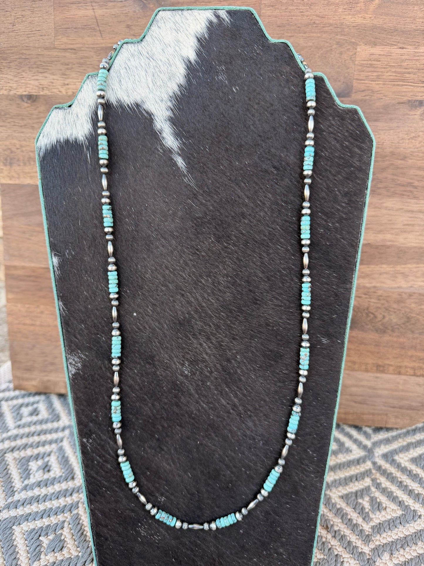 Necklace - 28” - 5mm - Torpedo - 4.5mm - Turquoise
