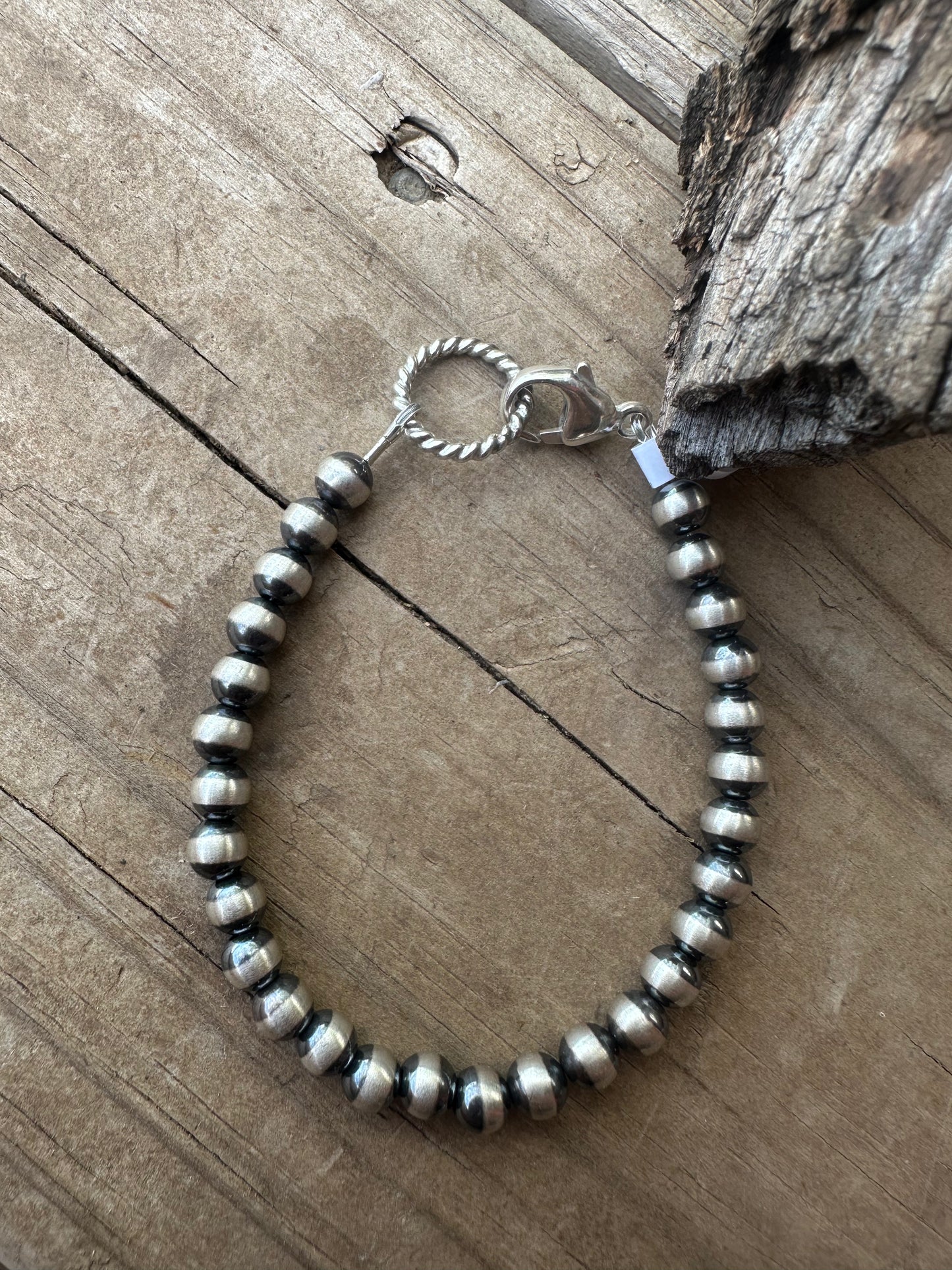 Bracelet - 6mm Sterling Silver Pearl