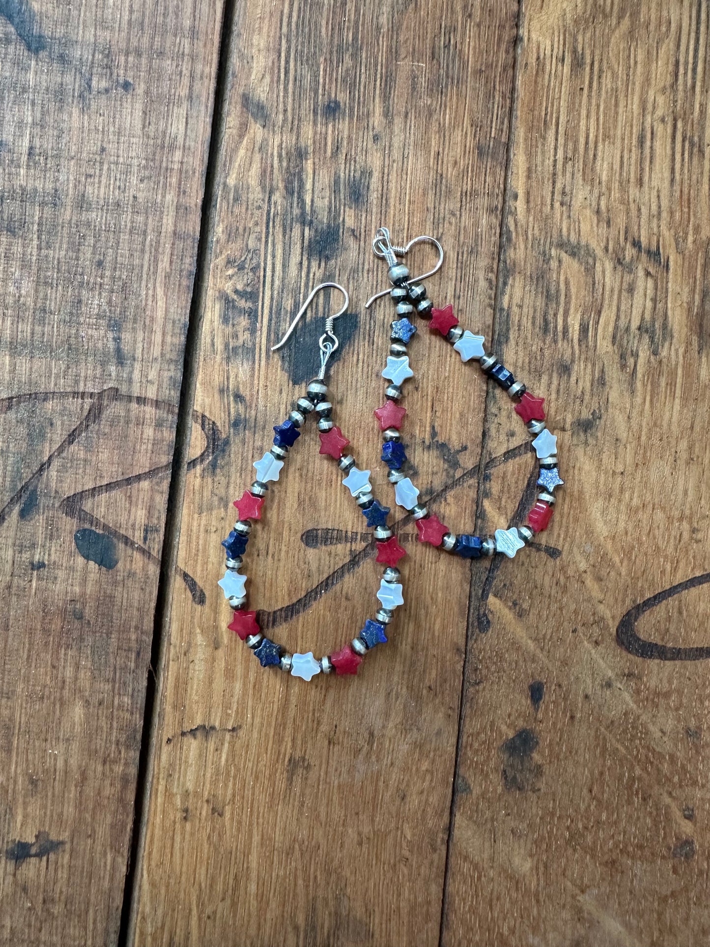 All American Star Dangle Earrings