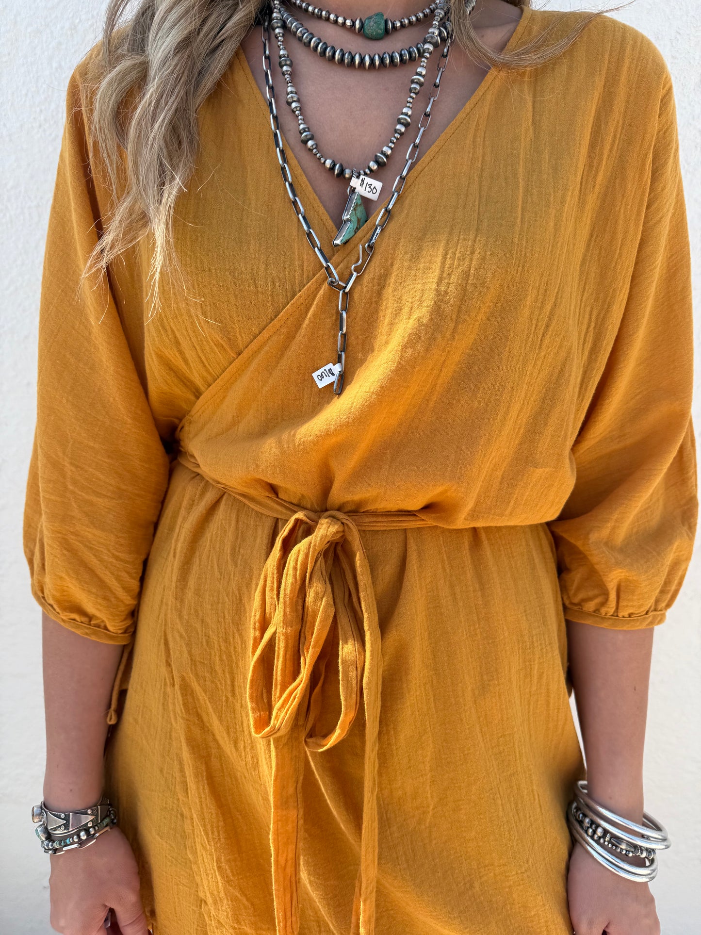 Mustard Wrap Dress