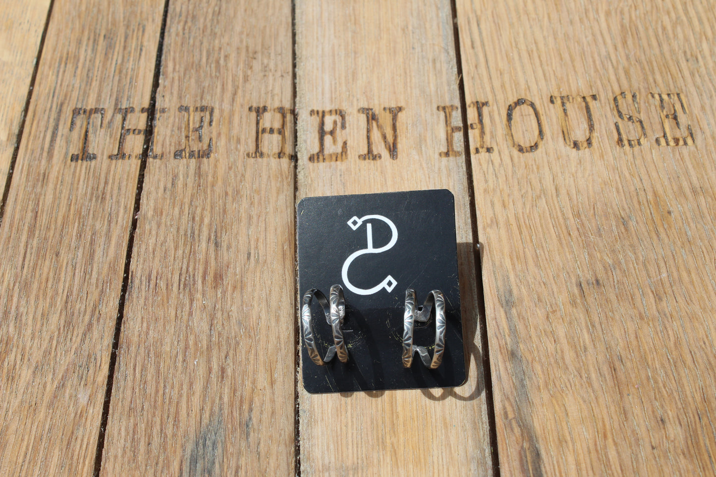 Stamped Hoop Earrings