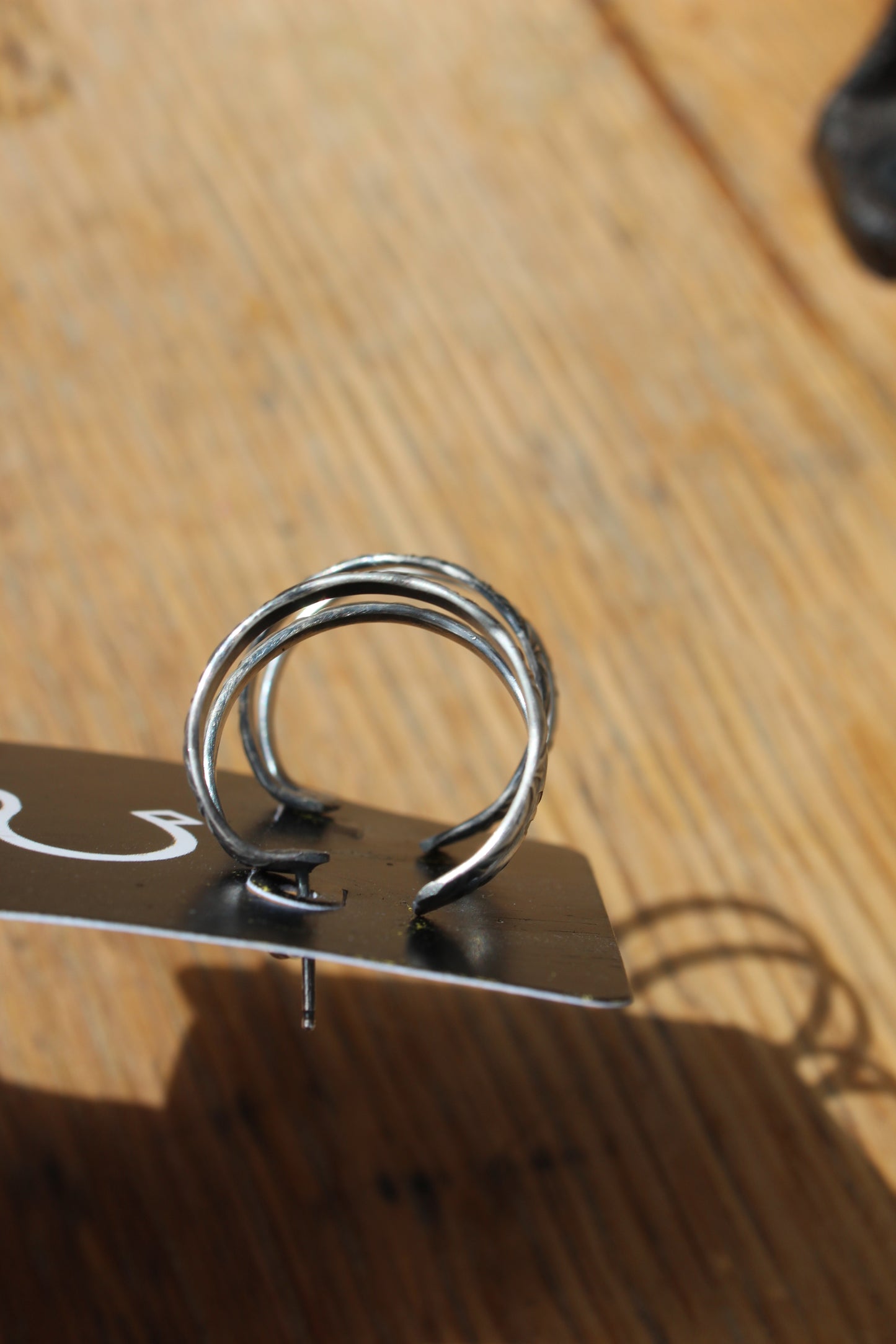Stamped Hoop Earrings