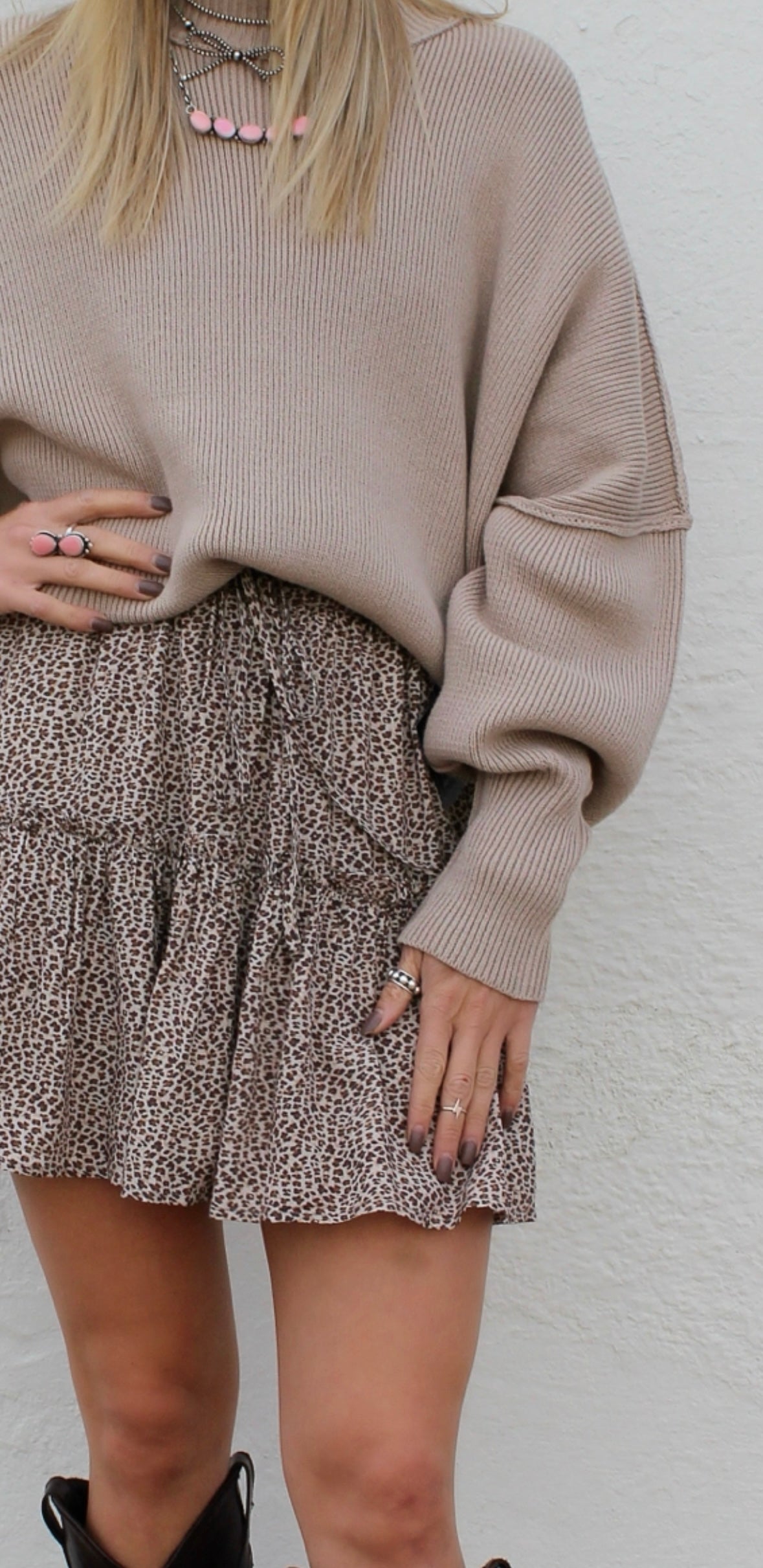 Oversized Tan Sweater
