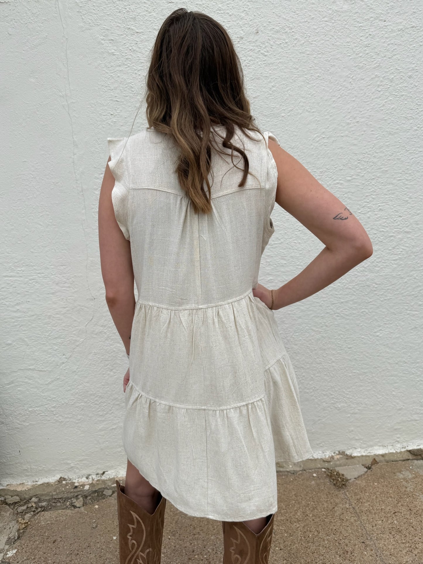 Oatmeal Woven Dress
