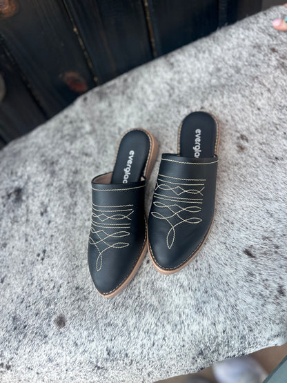 Boot Stitch Mule