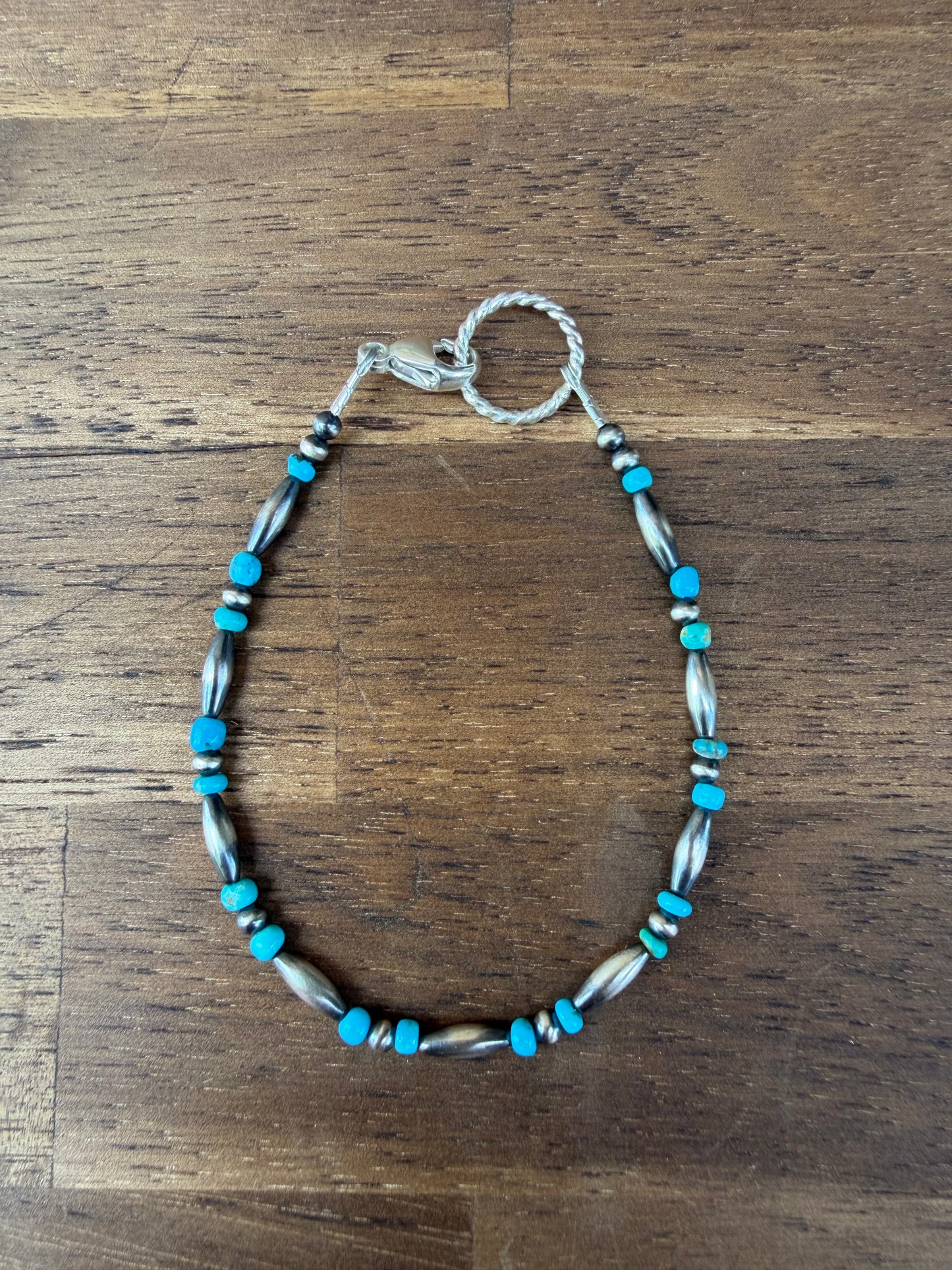 Bracelet - 3mm - Torpedo - Kingman Turquoise