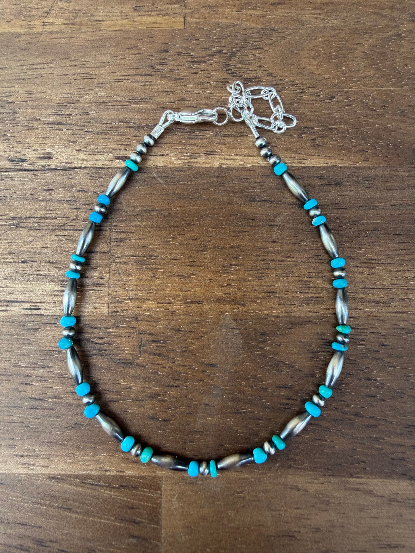 Anklet - 3mm/Torpedo/Kingman Turquoise