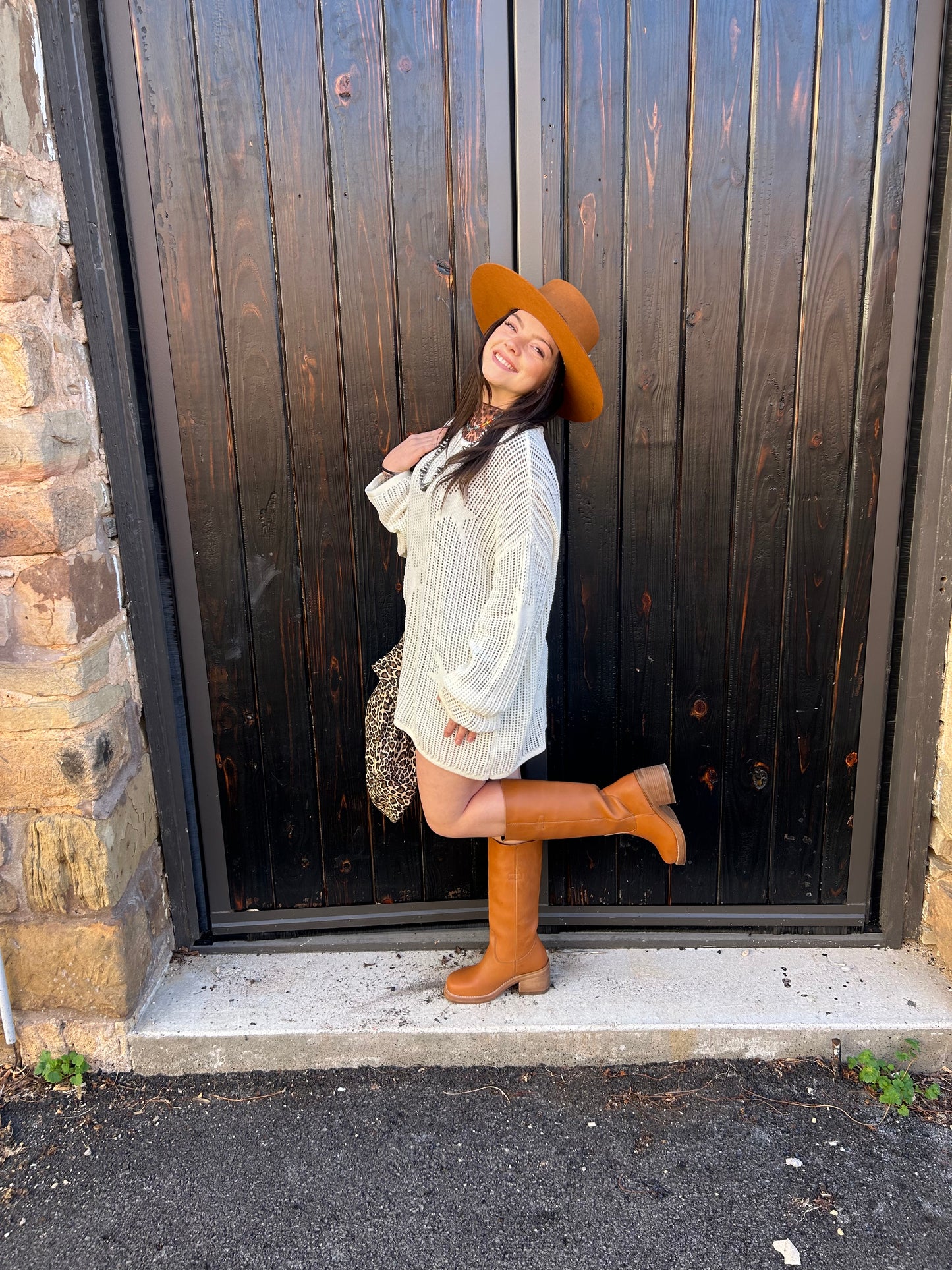 Bell Sleeve Knitted Sweater