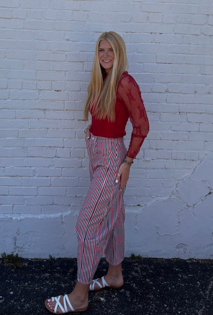 Floral Mesh Long Sleeve
