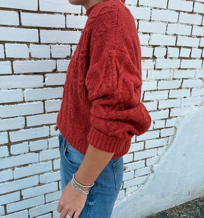Cinnamon Cropped Sweater