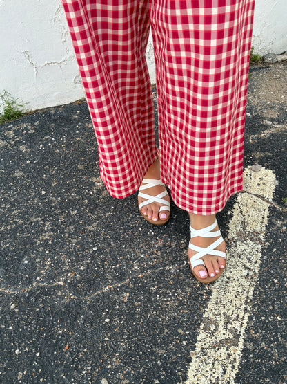 Criss Cross Strappy Sandal