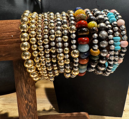 Bracelet - 5mm Gold-Filled Beads