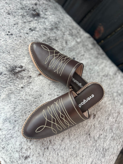 Boot Stitch Mule