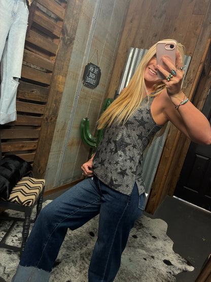 Star Print Tank