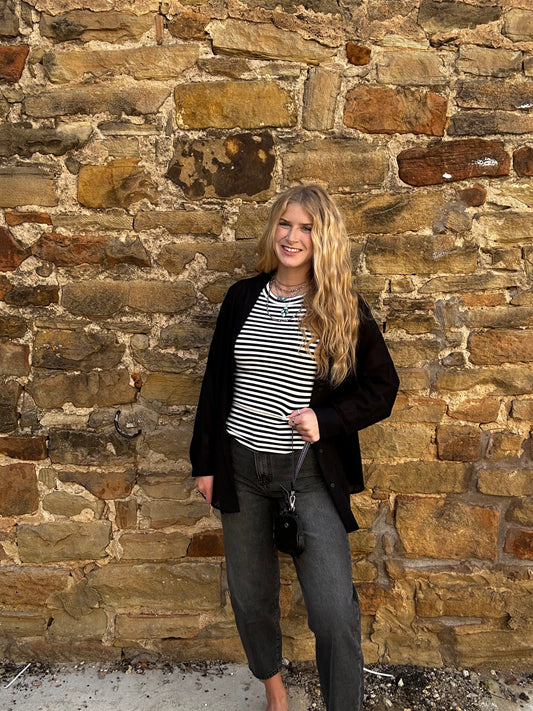 Black Button Down