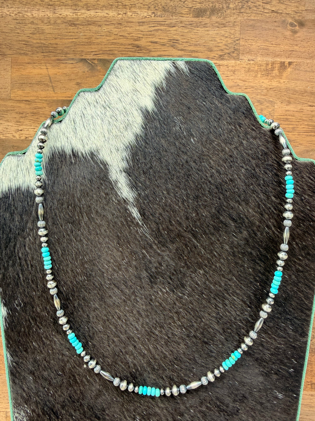 Necklace - 20” - 3/4/5mm + Torpedo & Kingman Turquoise