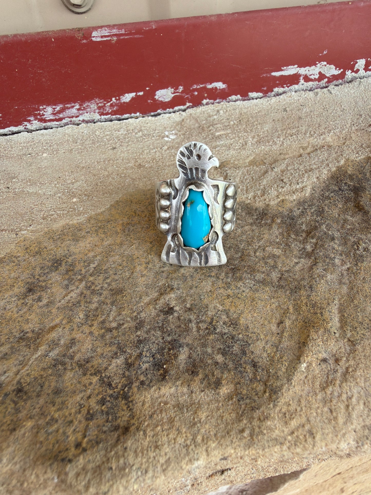 Thunderbird Turquoise Ring