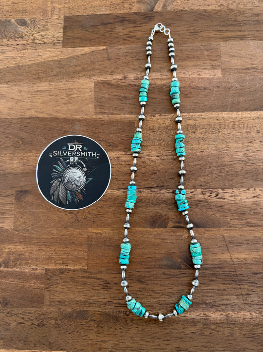 Necklace - 24” - 6/7mm - Torpedo & Turquoise