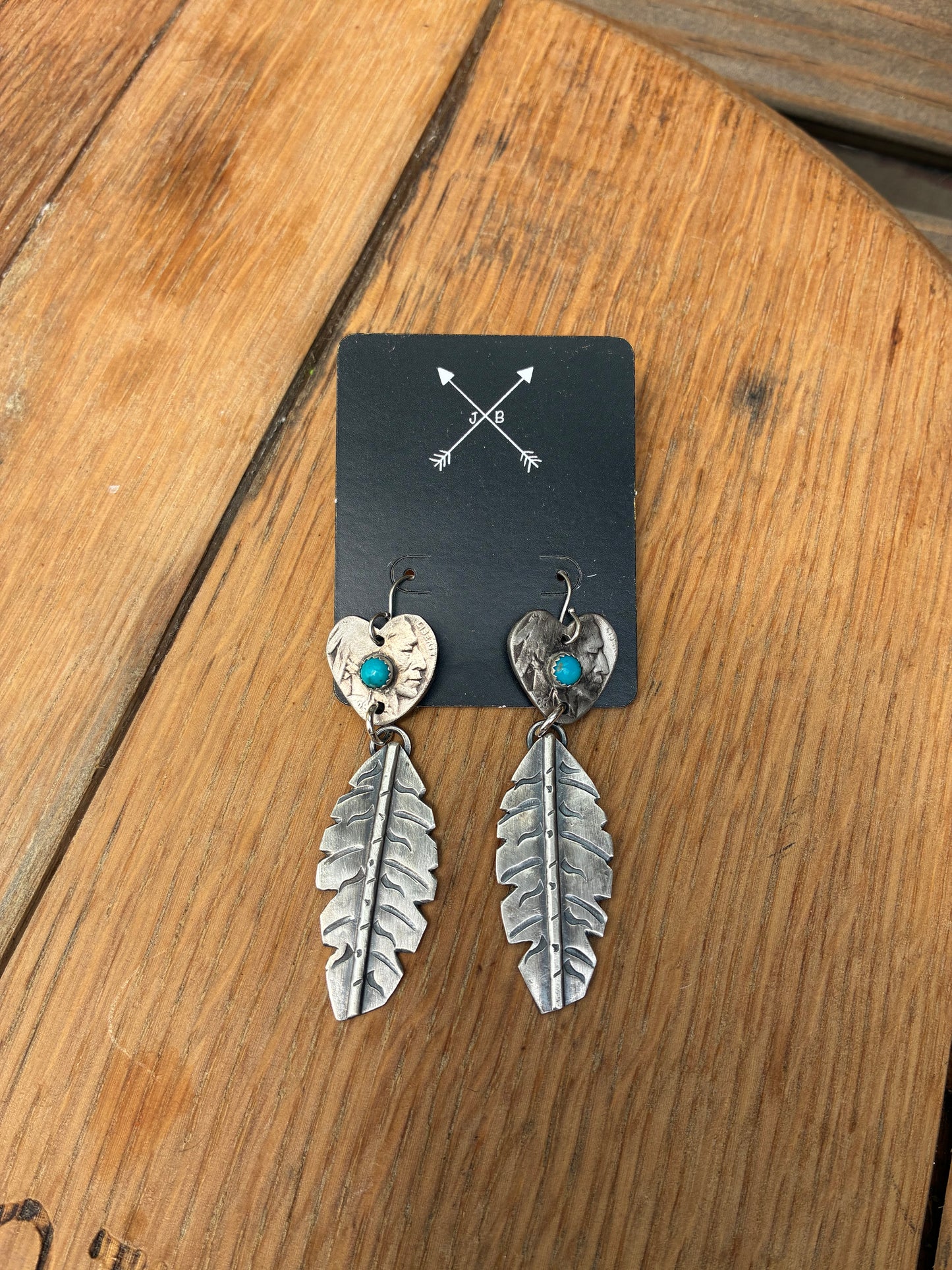 Sterling Silver Feather Earrings