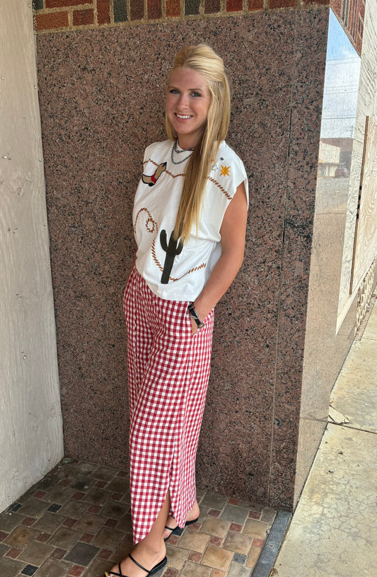 Tulip Pants in Gingham