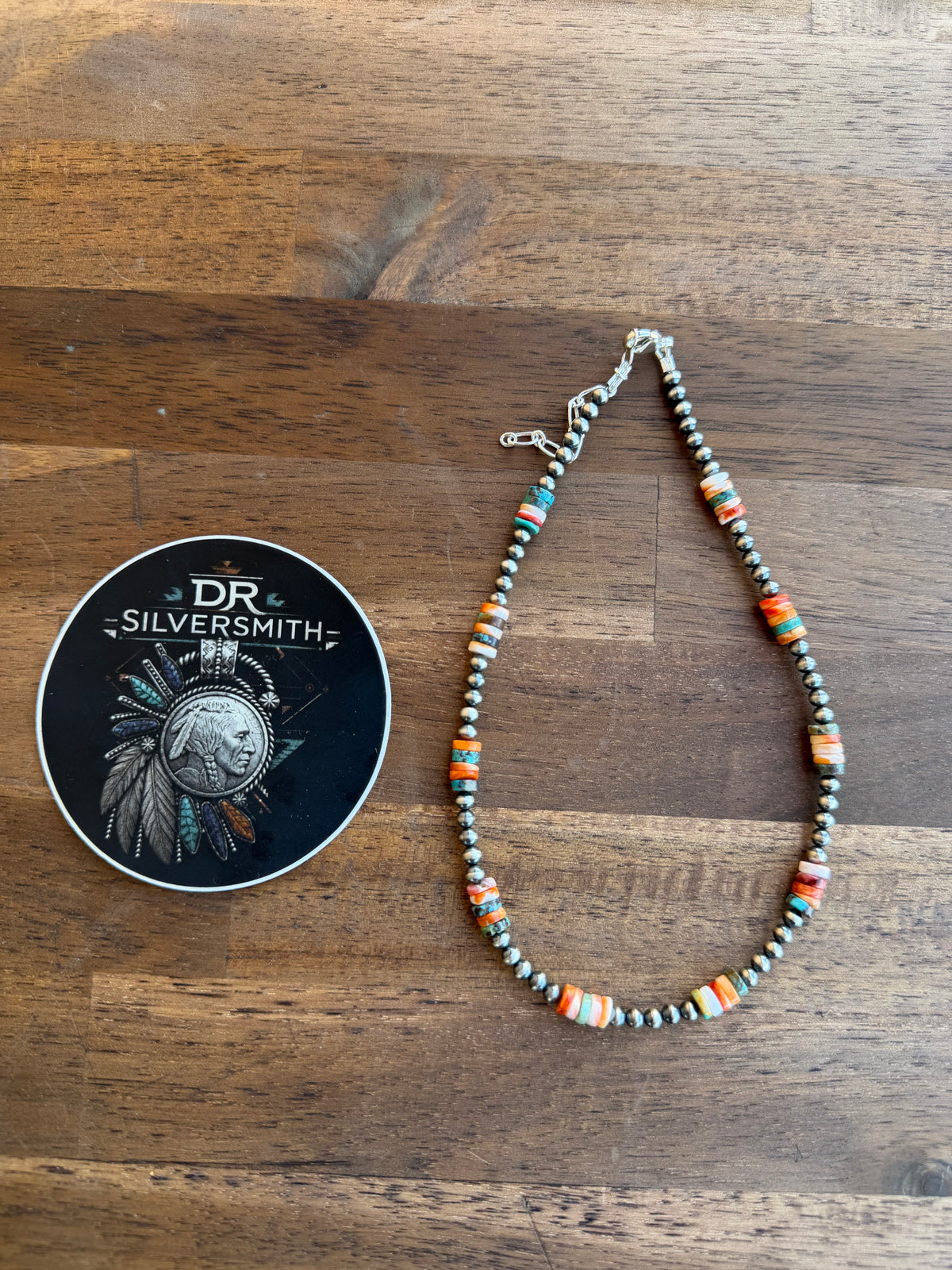 Choker - 4mm - Spiny Oyster & Turquoise