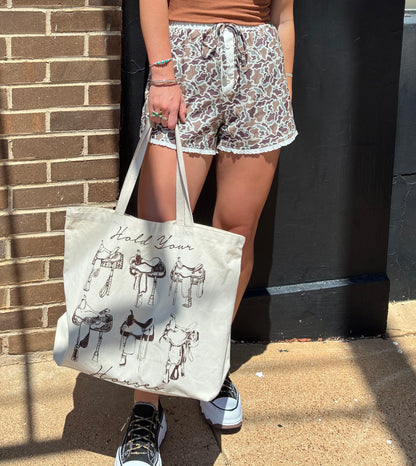 Hold Your Horses Tote Bag