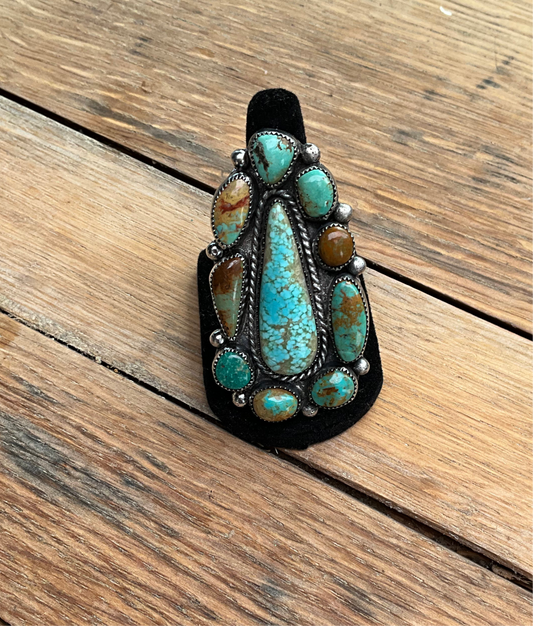 Cluster Turquoise Ring