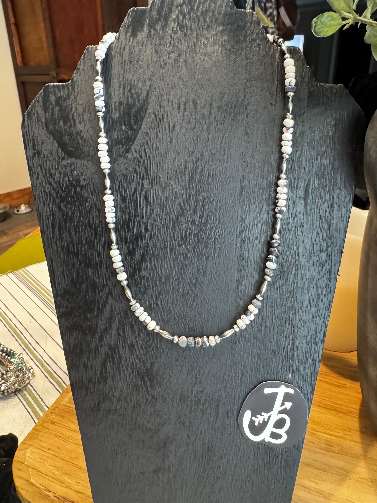 Necklace - 20” White Rock