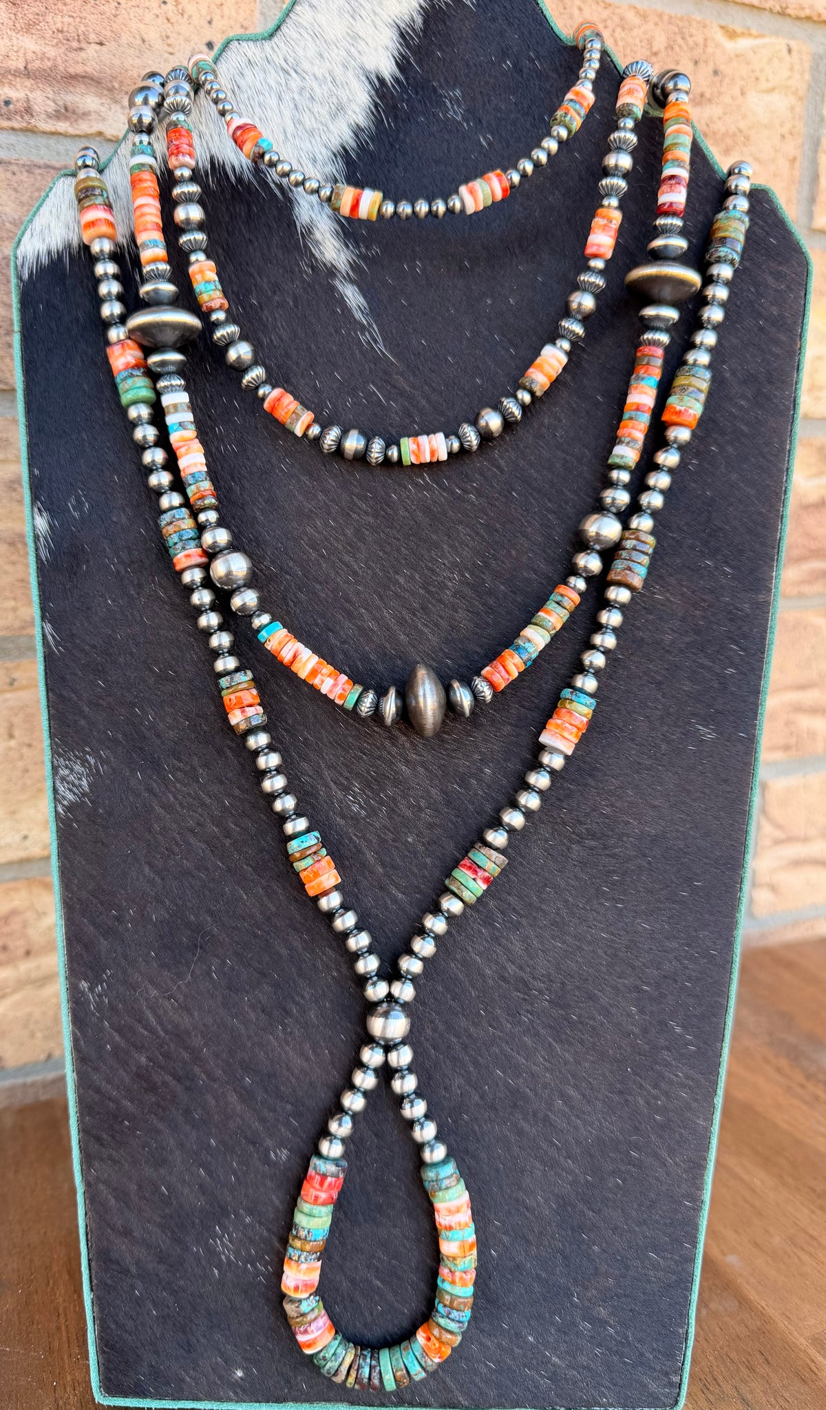 Choker - 4mm - Spiny Oyster & Turquoise