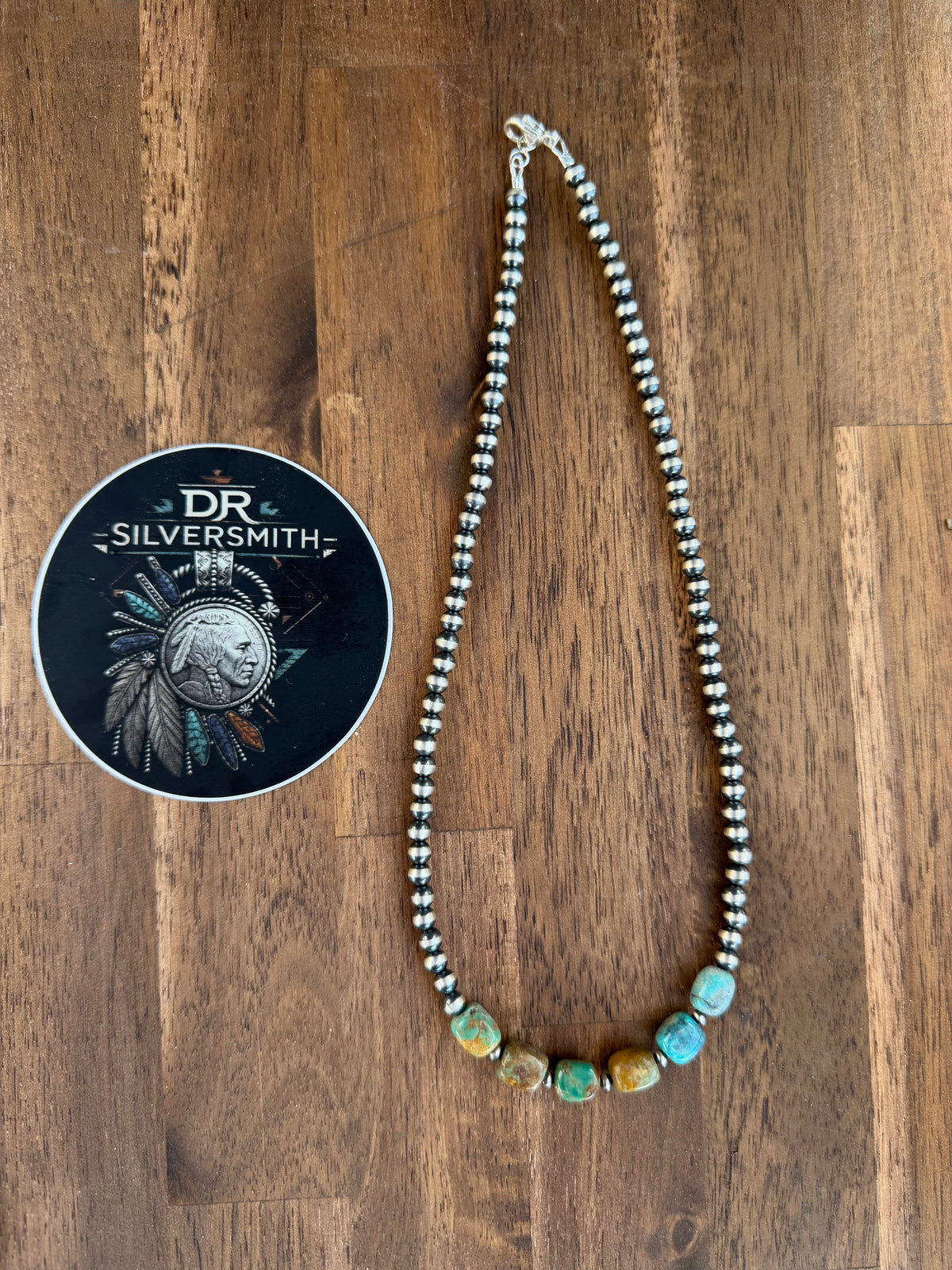 Necklace - 18" - 3/5mm & Turquoise