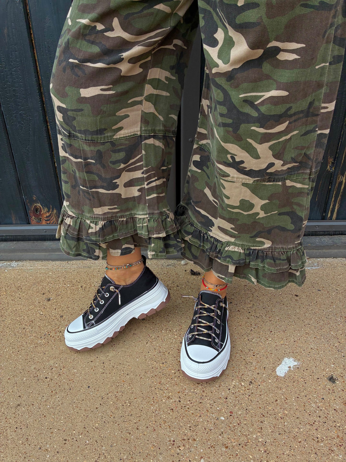 Black Piper Platform Sneakers