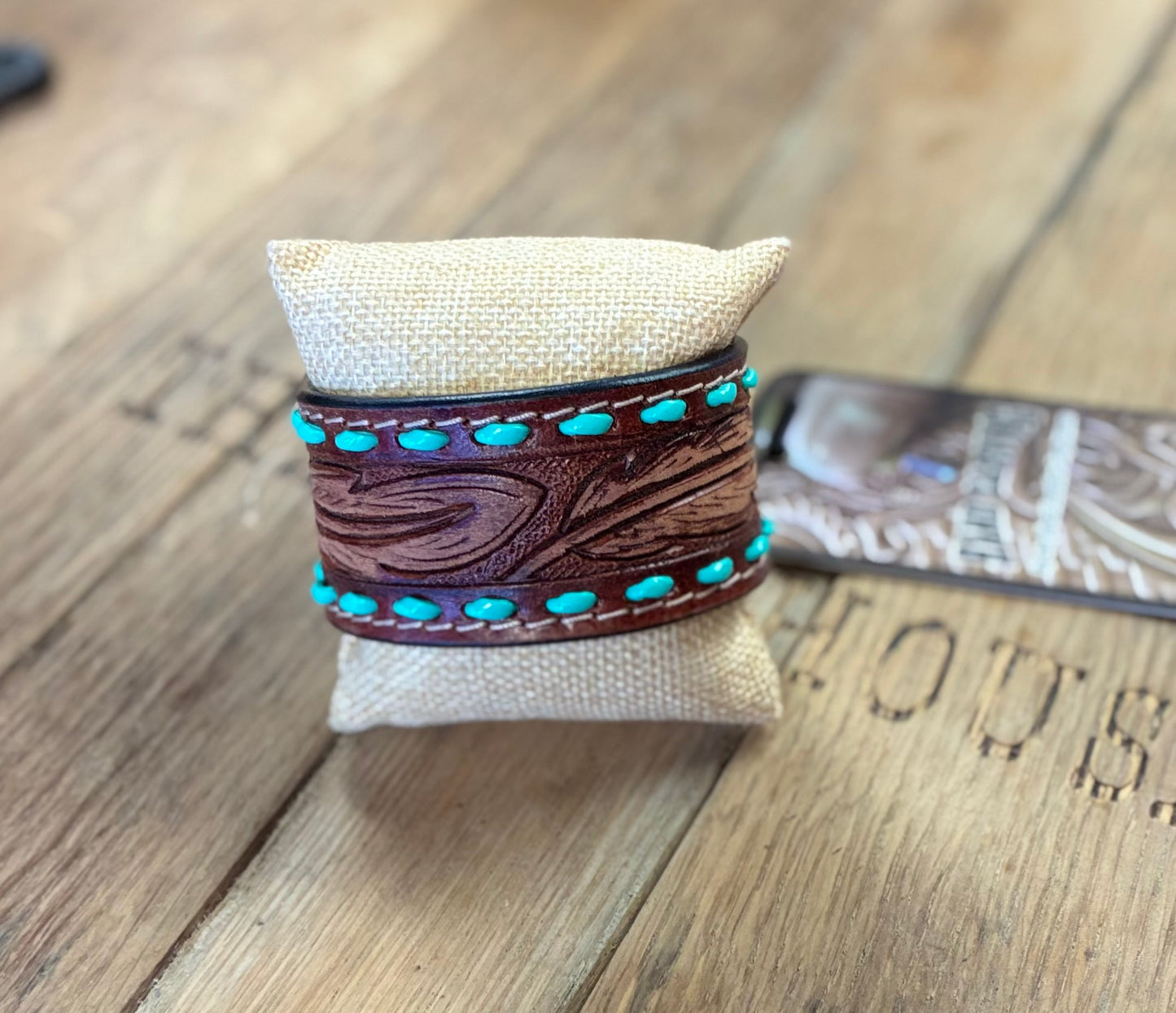 Tooled Leather Cuff